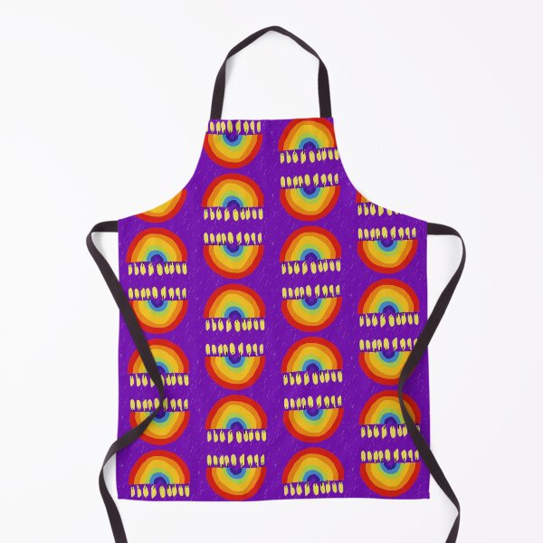 Item preview, Rainbow Chanukiah Purple Print designed and sold by TillaCrowne.