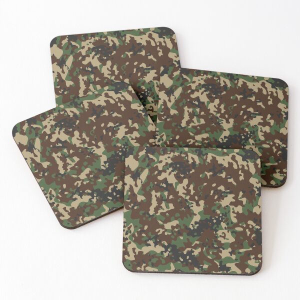 Item preview, Camouflage Flat Dark Earth Green Black Brown Jungle Camo designed and sold by Cyberty.