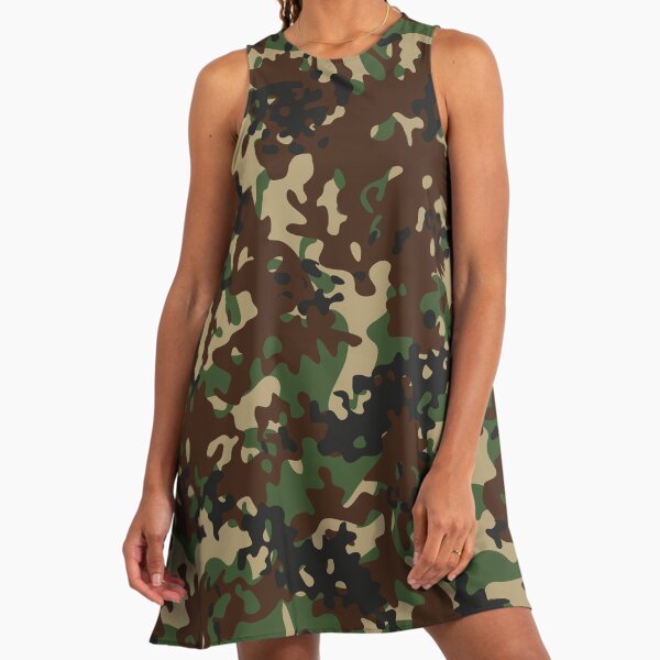 slim fit dress slacks Camouflage Tank Top Dress main image 1