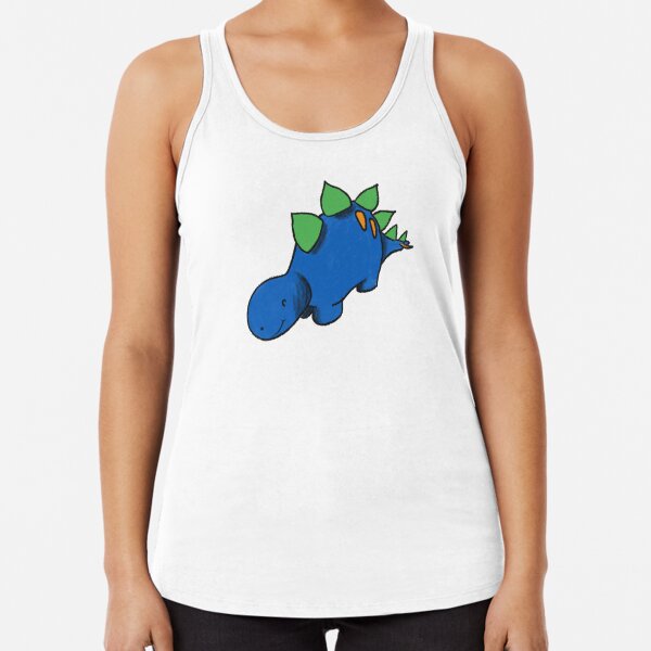 Steg the Stegosaurus Racerback Tank Top