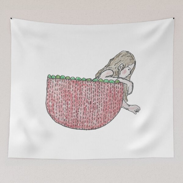 Item preview, The Strawberry Girl designed and sold by ArtChildGalore.