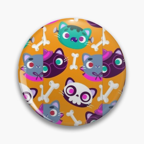 Item preview, Witch cats, white, Orange, purple, cute Halloween watercolor pattern, boo, witch, candy, bat, witch hat, pumpkin, latest Halloween bestselling, trending designed and sold by August-E.