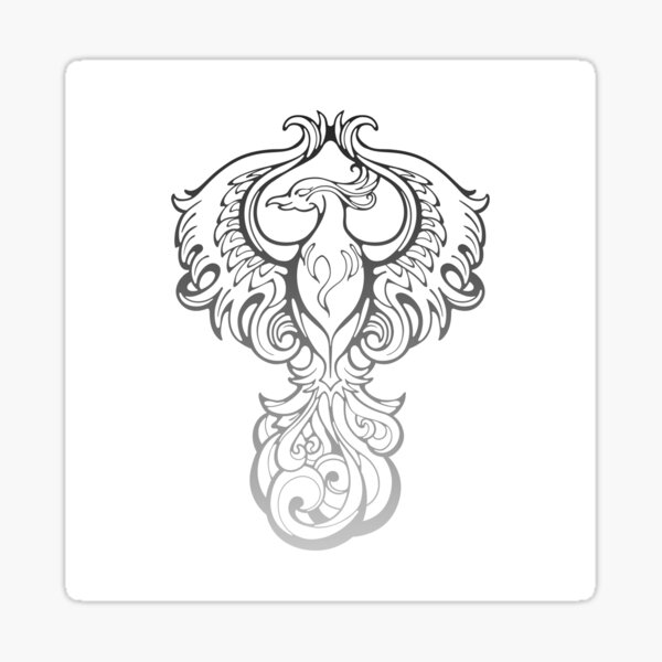 Ink Phoenix Sticker