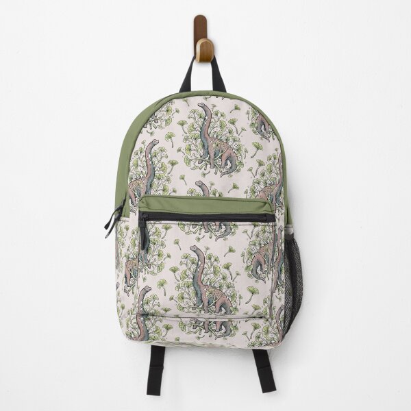 Item preview, Brachio Ginkgo | Calm Color Palette | Dinosaur Botanical Art designed and sold by OMEGAFAUNA.