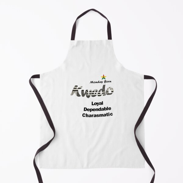 Item preview, Monday Born Ghanaian Male Name 'Kwedo' in black and white designed and sold by WhoWeAre.