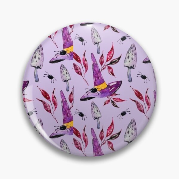 Item preview, Witch hat, lavender, lilac, purple, pink, cute Halloween watercolor pattern, boo, witch, candy, bat, witch hat, pumpkin, latest Halloween bestselling, trending designed and sold by August-E.