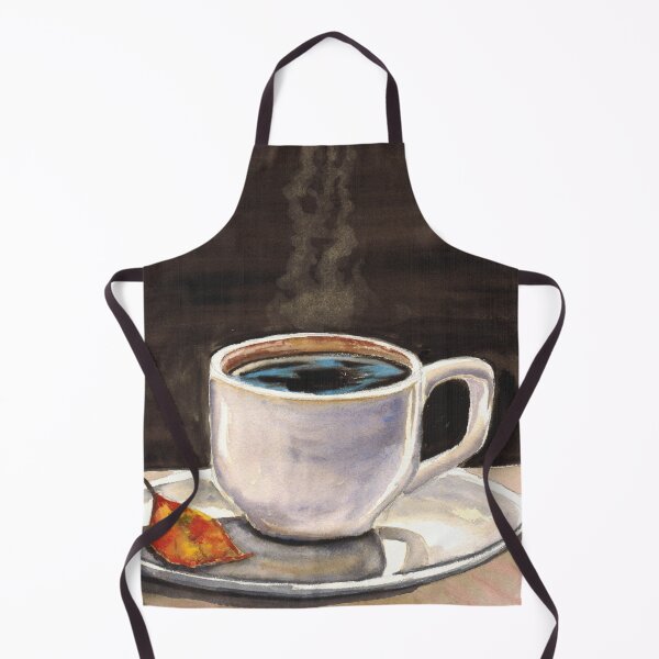 Item preview, Steaming cup of coffee designed and sold by Elsewatercolors.