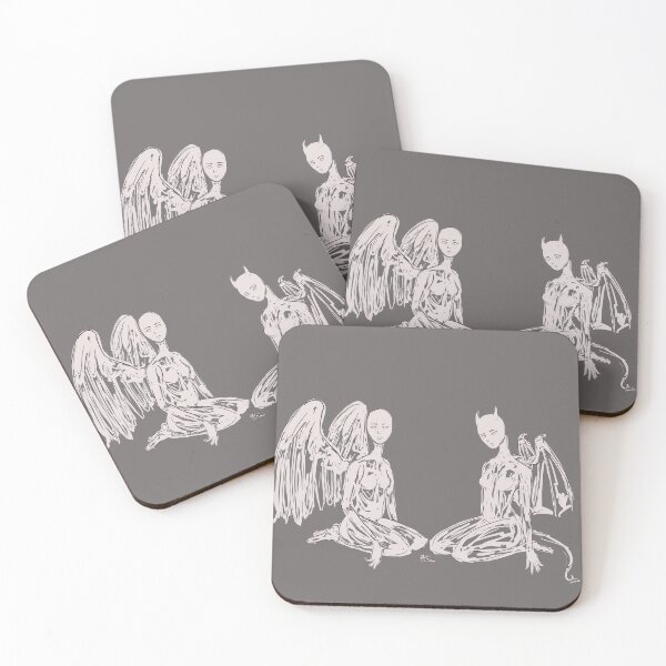 Item preview, Devil and angel no Kanji designed and sold by Salem Scribbles.