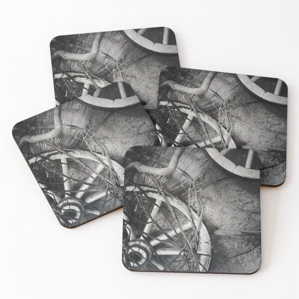 Item preview, Retro Charme - Old wooden wheels of a horse-drawn carriage designed and sold by MonoKomatic.