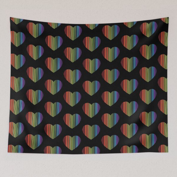 Item preview, RAINBOW HEART BARCODE designed and sold by Dwarf-Monkey.
