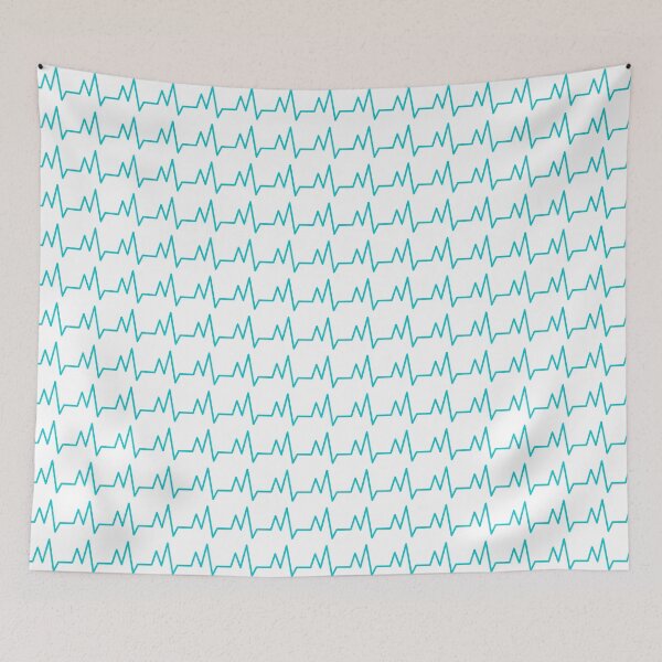 Item preview, Blue Heart Rhythm Design Pattern designed and sold by Caregiverology.