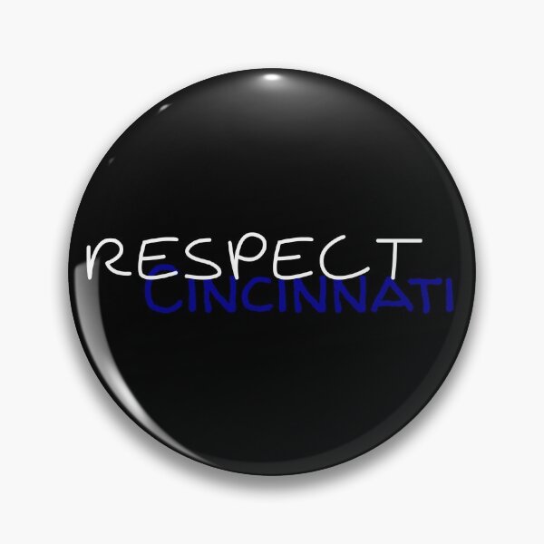 Item preview, Respect Cincinnati white and blue designed and sold by Lulu-design.