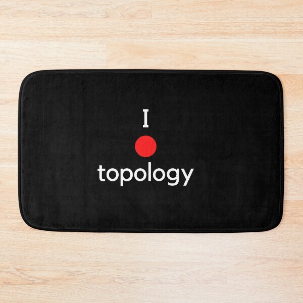 Item preview, I love topology math geek joke - black oneline designed and sold by ArtsySue.