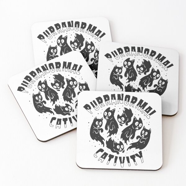 Item preview, PURRANORMAL CATIVITY IN BLACK SILHOUETE designed and sold by CHVRDesing.