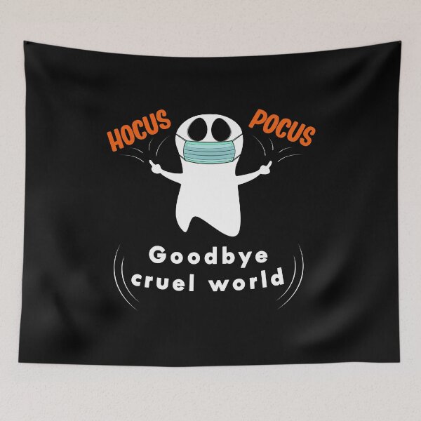 Item preview, Hocus Pocus Goodbye Cruel World Halloween Shirt Ghost designed and sold by Paulina Vanlife.