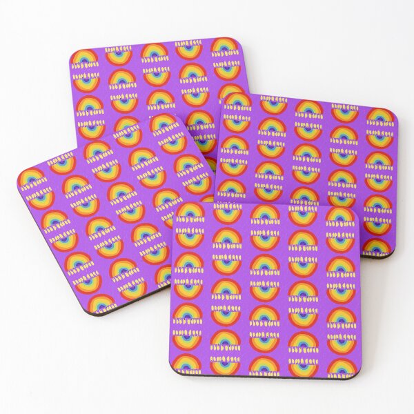 Item preview, Rainbow Chanukiah Violet Print designed and sold by TillaCrowne.