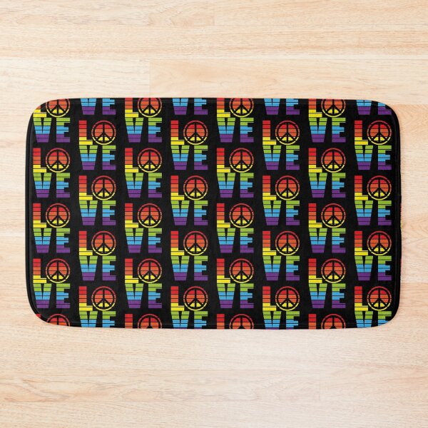 Item preview, RAINBOW LOVE PEACE SYMBOL  designed and sold by Dwarf-Monkey.