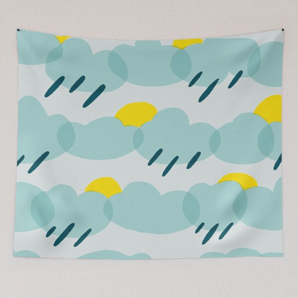 Item preview, Clouds and sunny day | Pattern illustration designed and sold by Covo Studio.