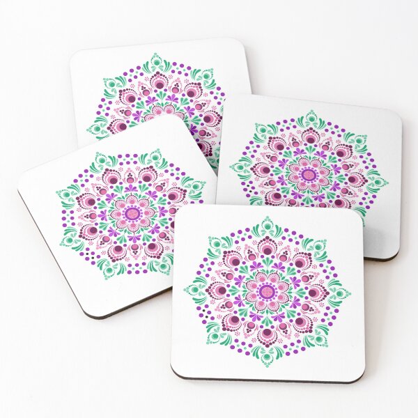 Item preview, Dot Mandala Pinks and Greens designed and sold by DavidB2408.