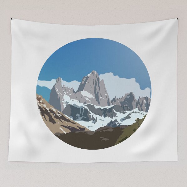 Item preview, Fitzroy Patagonia Mountain Peaks El Chalten designed and sold by Johnston Creative.