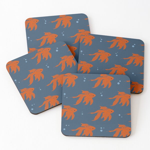 Item preview, bubbly goldfish pattern designed and sold by Sara Frane.