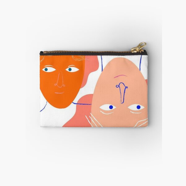 Item preview, Opposite orange and pink  faces drawing designed and sold by Bunker Lab.