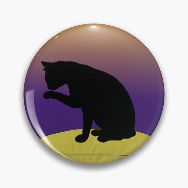 Item preview, Black Cat on a Yellow Pillow - Carmilla designed and sold by magicmags.