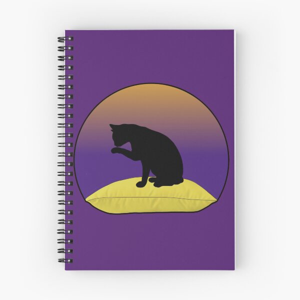 Item preview, Black Cat on a Yellow Pillow - Carmilla designed and sold by magicmags.