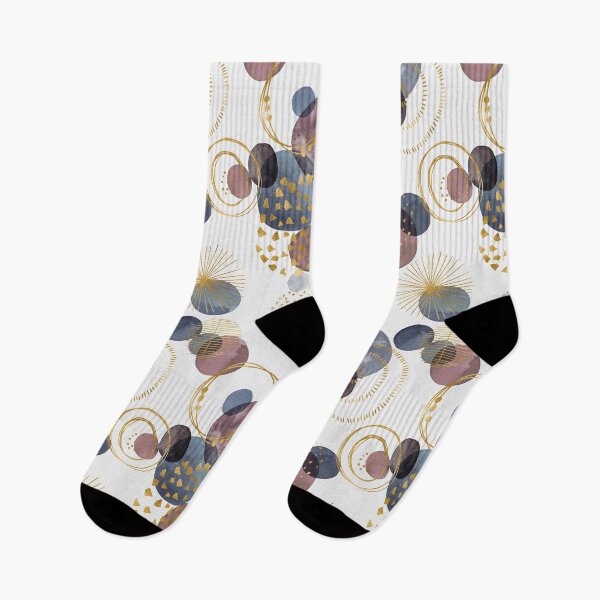 Item preview, Mauve and Gold Abstract Circles designed and sold by RebeccaFlaherty.