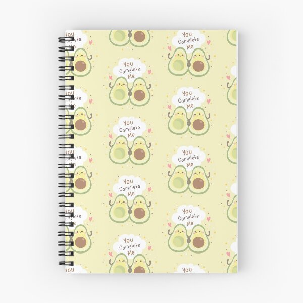 Item preview, You complete me - cute kawaii avocados smiling and hugging designed and sold by DesignTribe.