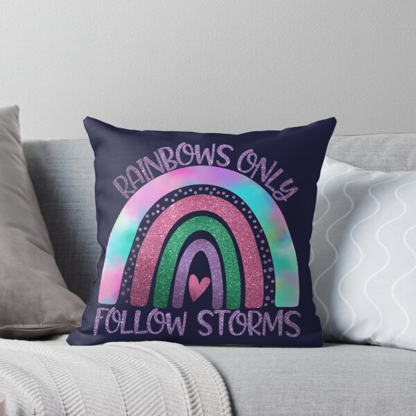 Item preview, Rainbows Only Follow Storms, Glitter and Rainbow designed and sold by UniqueStylistic.
