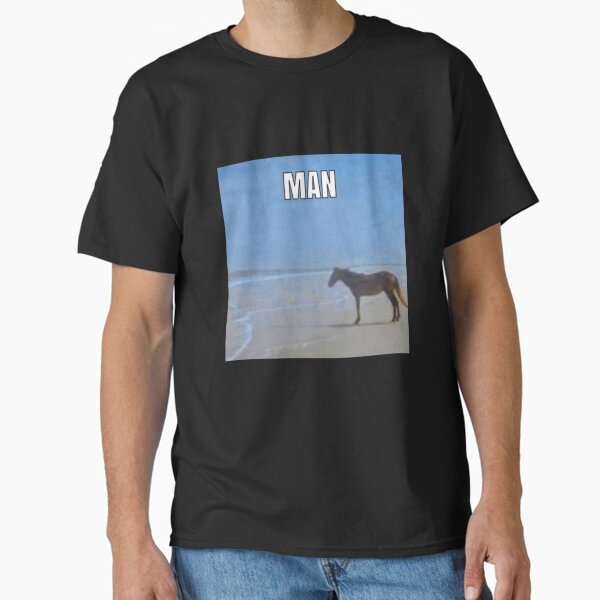 Item preview, horse by the ocean 'man' meme designed and sold by catalunar.