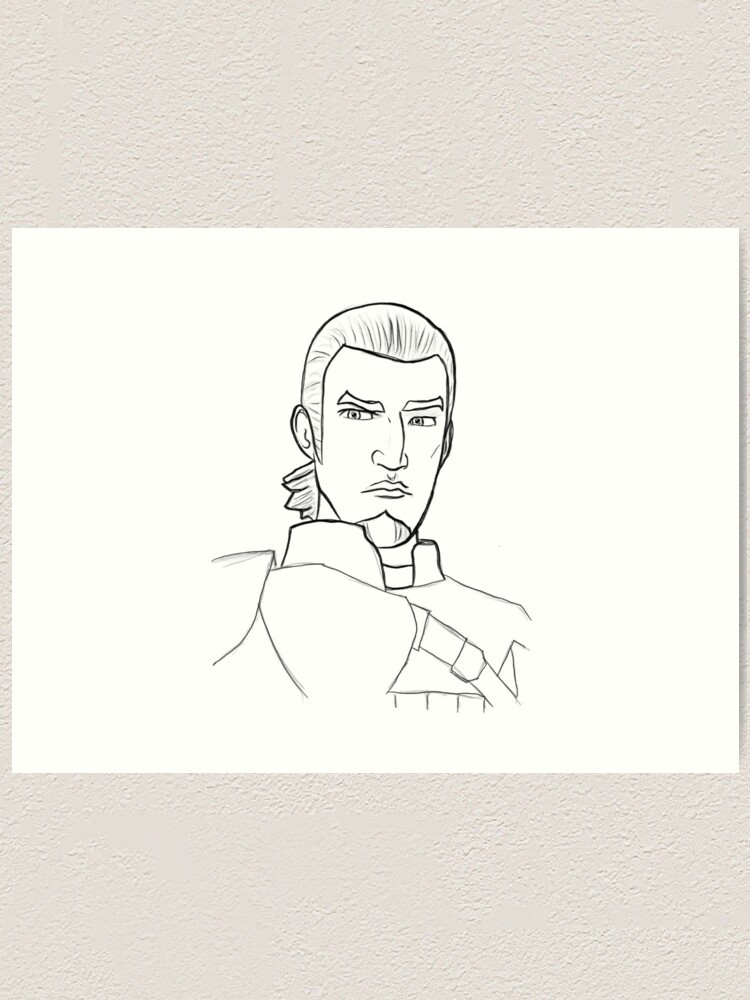 Kanan Jarrus Ezra Bridger Star Wars Art Print Star Wars 