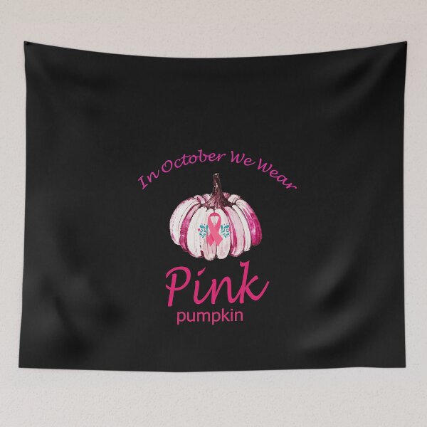 Item preview, In October We Wear Pink Pumpkin Breast Cancer Halloween  designed and sold by HananDesign13.