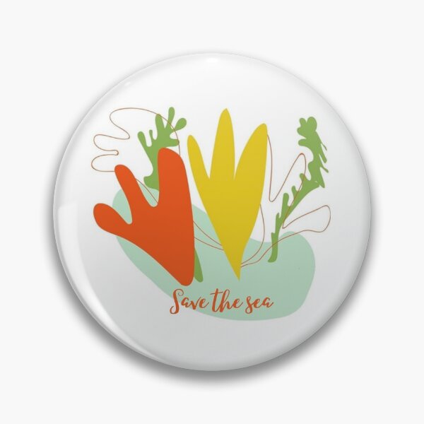 Item preview, Save the sea quoate with red and yellow corals,say no to pollution. designed and sold by Bunker Lab.