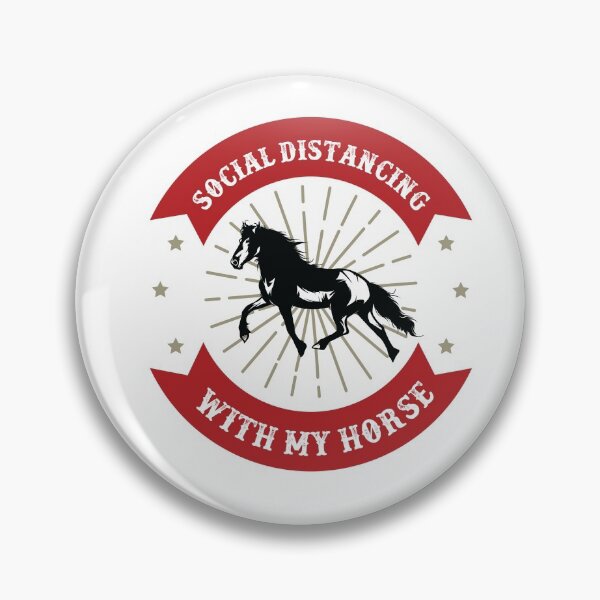 Item preview, Social Distancing With My Horse Riding Stall Ranch designed and sold by Two Left Hands Design.