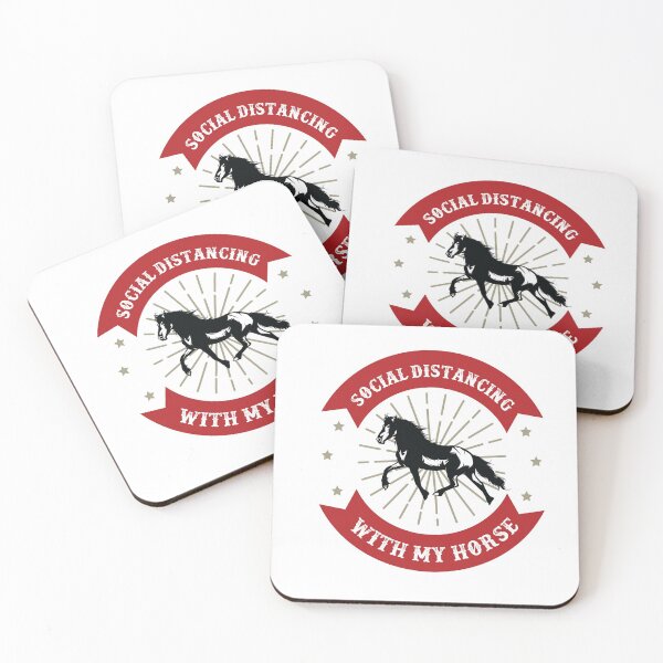 Item preview, Social Distancing With My Horse Riding Stall Ranch designed and sold by Two Left Hands Design.