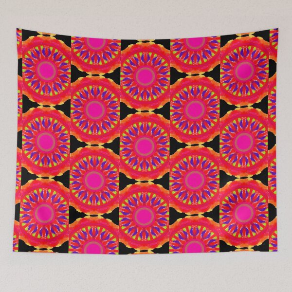Item preview, Bright, colourful and funky Mandala original artwork designed and sold by Little-Pink-Fox.
