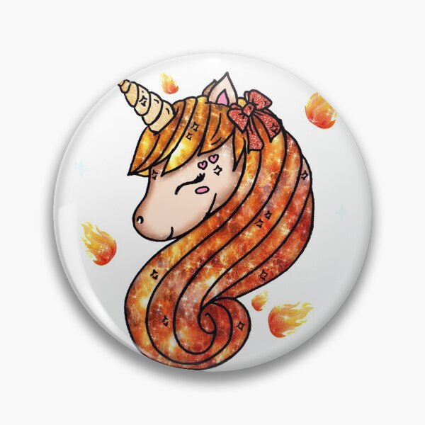Item preview, Fire Kawaii Unicorn Magical Kawaii Flames Glitter designed and sold by Jolly-Yosei.