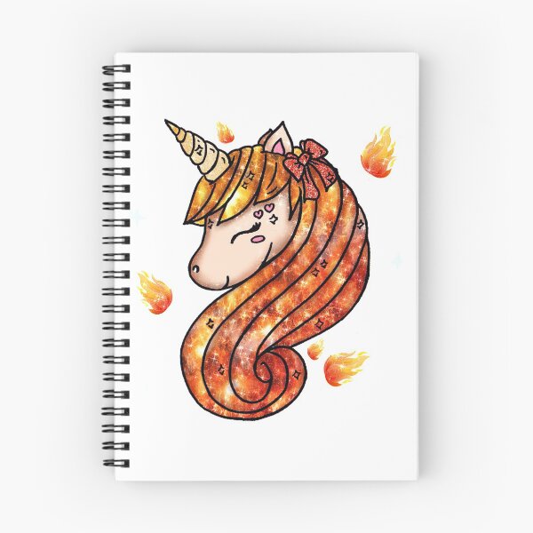 Item preview, Fire Kawaii Unicorn Magical Kawaii Flames Glitter designed and sold by Jolly-Yosei.
