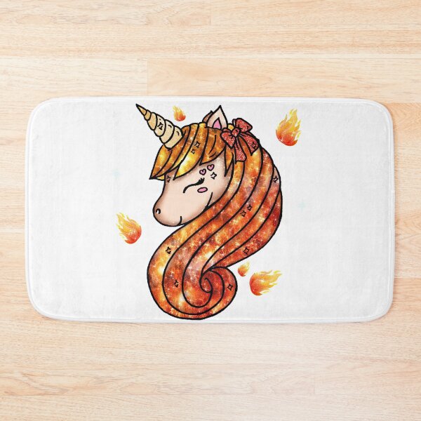 Item preview, Fire Kawaii Unicorn Magical Kawaii Flames Glitter designed and sold by Jolly-Yosei.