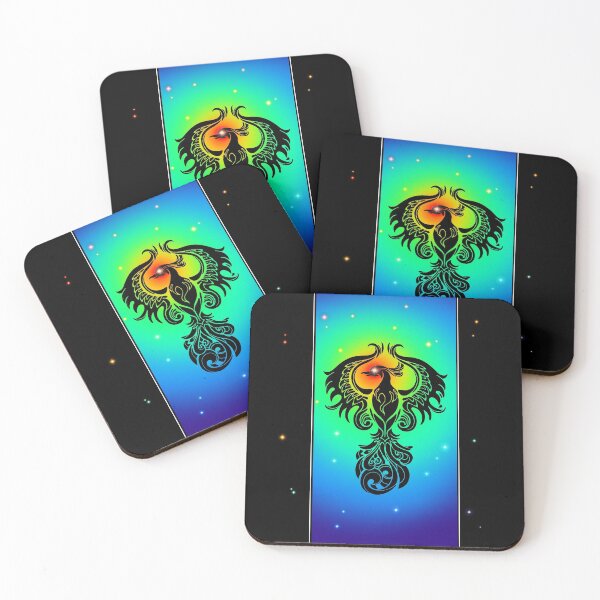 Item preview, Proud Rainbow Phoenix on Black designed and sold by echochernik.