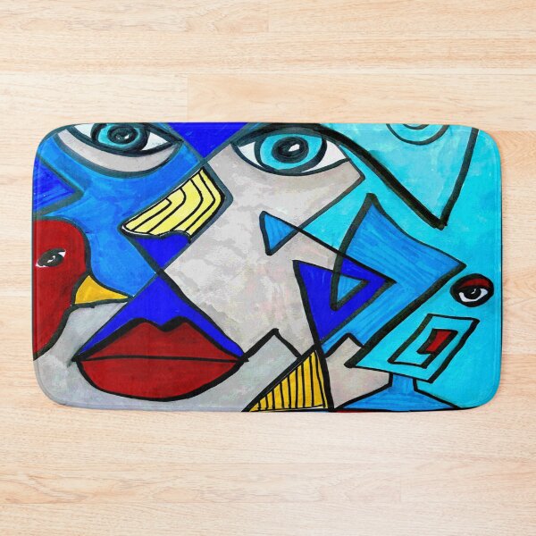 Item preview, Abstract Blue Face designed and sold by Sarah Curtiss.