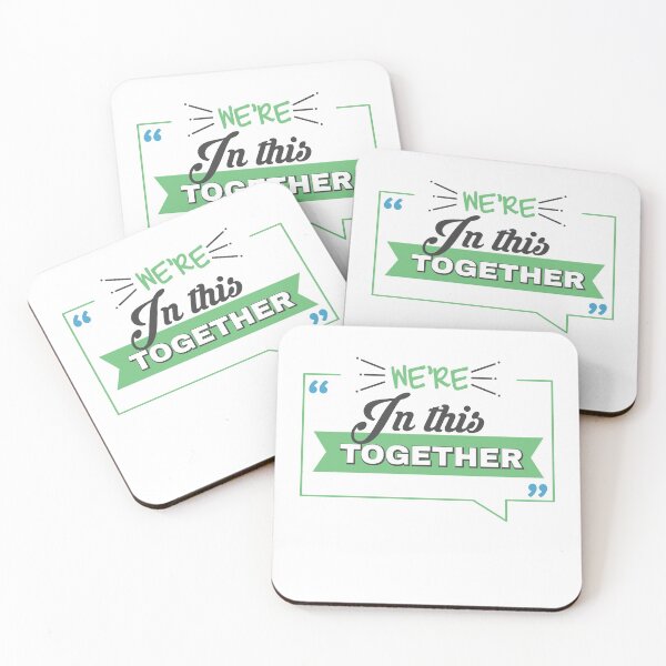 Item preview, We're In This Together Encouragement Togetherness designed and sold by Two Left Hands Design.
