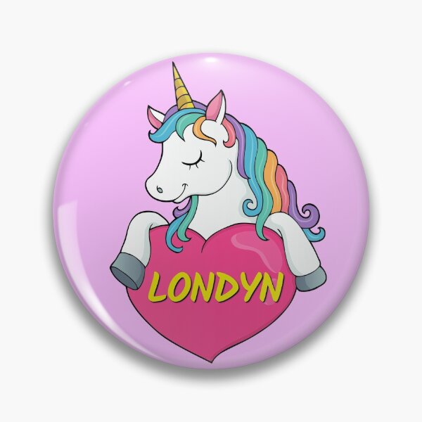 Item preview, Londyn Personalized Cute Unicorn Heart designed and sold by Suphiss.