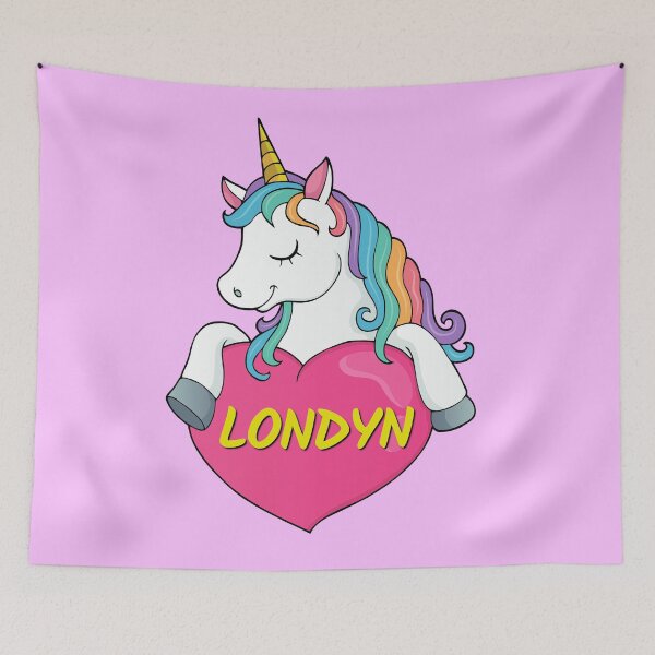 Item preview, Londyn Personalized Cute Unicorn Heart designed and sold by Suphiss.
