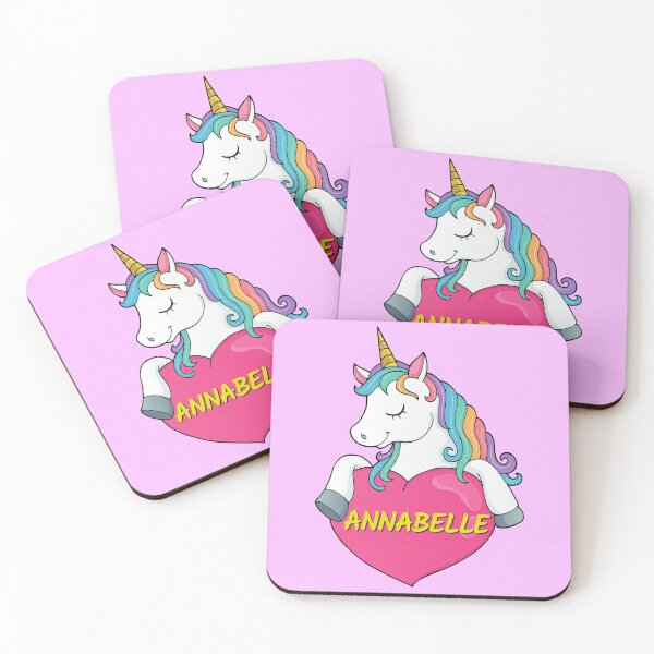 Item preview, Annabelle Personalized Cute Unicorn Heart designed and sold by Suphiss.