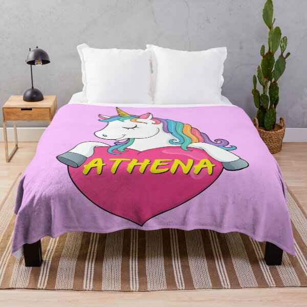 Item preview, Athena Personalized Cute Unicorn Heart designed and sold by Suphiss.