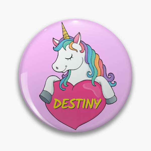 Item preview, Destiny Personalized Cute Unicorn Heart designed and sold by Suphiss.
