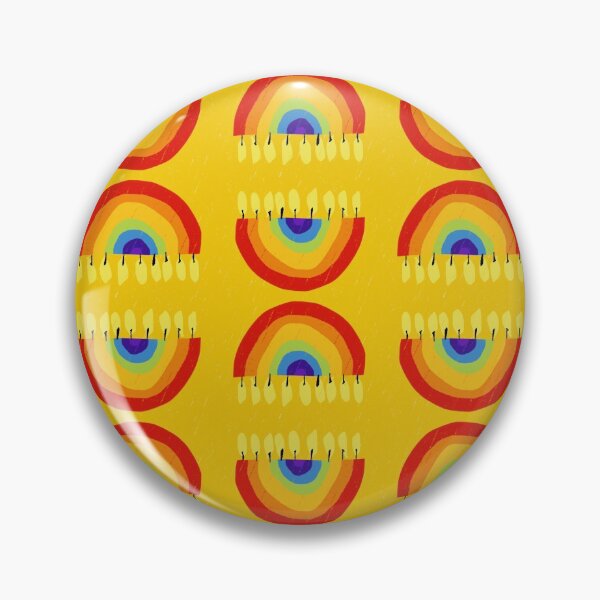Item preview, Rainbow Chanukiah Yellow Print designed and sold by TillaCrowne.